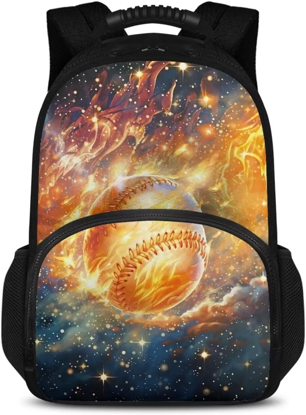 Baseball Star Stylish Backpack Meal Bag with Adjustable Shoulder Straps Lightweight Ideal for Travel School Double Zipper Lunch Cooler Bag Lightweight