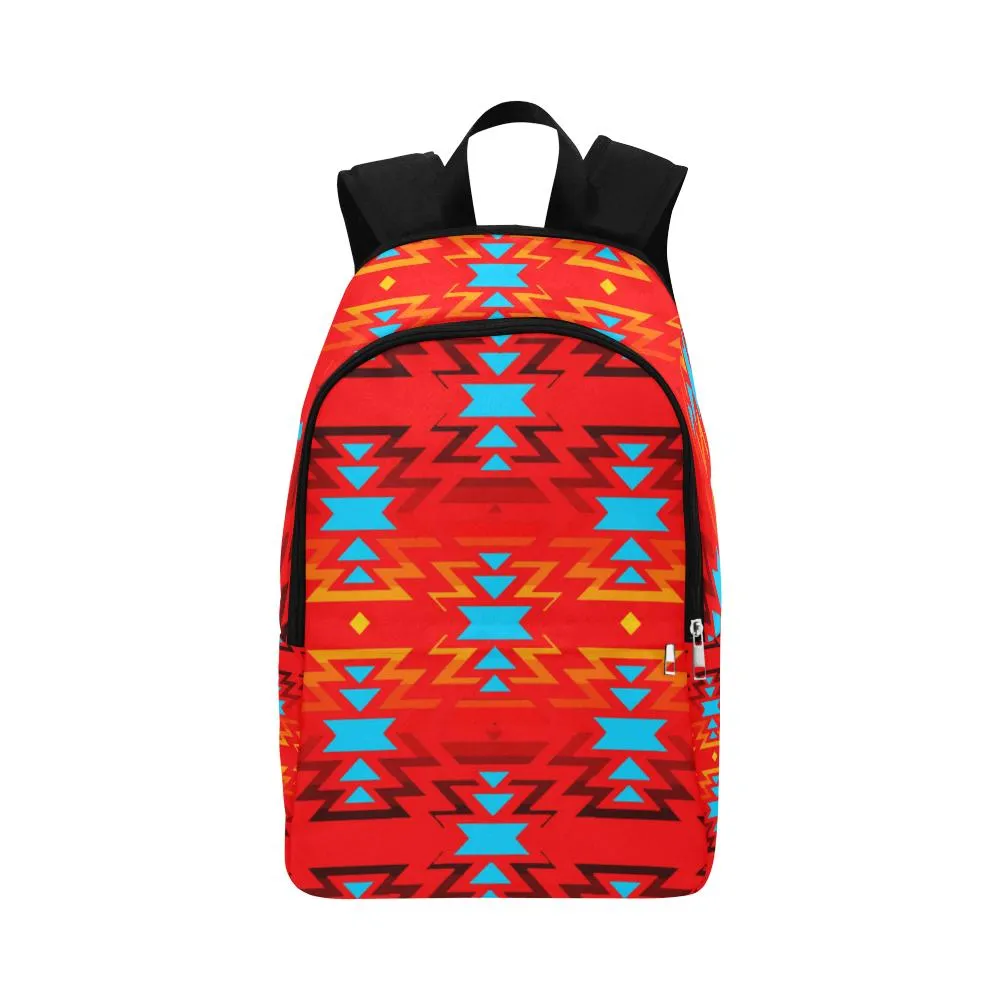 Big Pattern Fire Colors and Sky Sierra Backpack for Adult