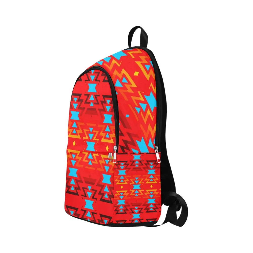 Big Pattern Fire Colors and Sky Sierra Backpack for Adult