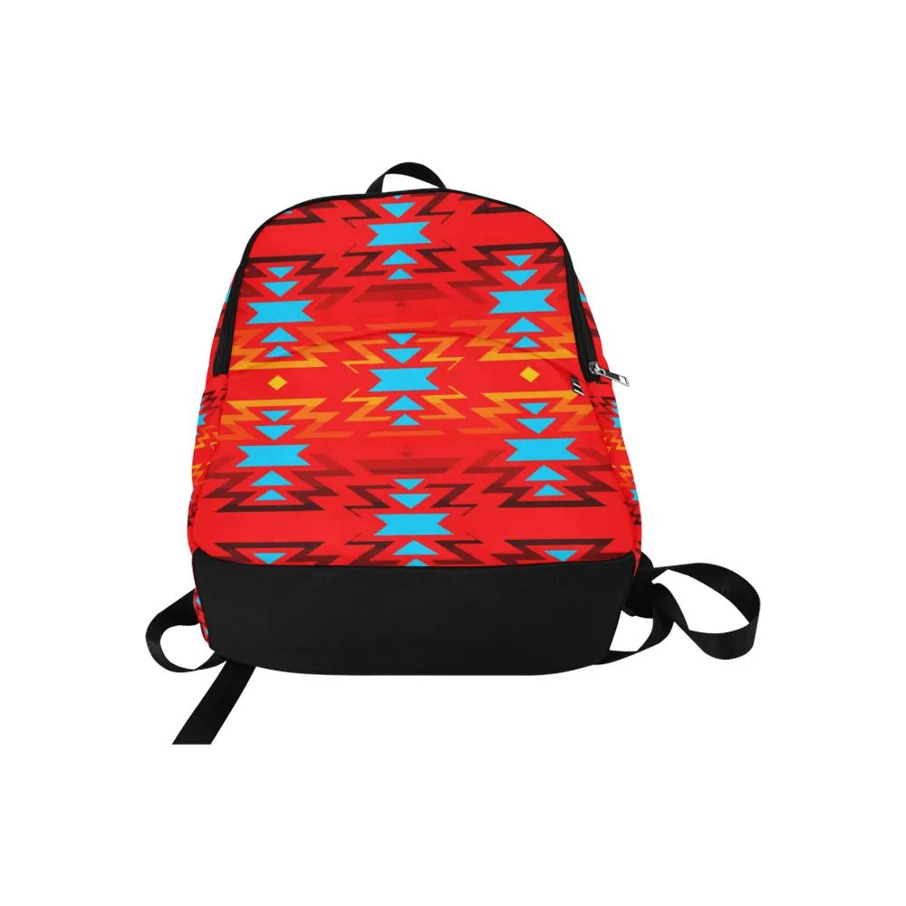 Big Pattern Fire Colors and Sky Sierra Backpack for Adult