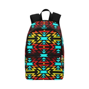Black Fire and Sky Backpack for Adult