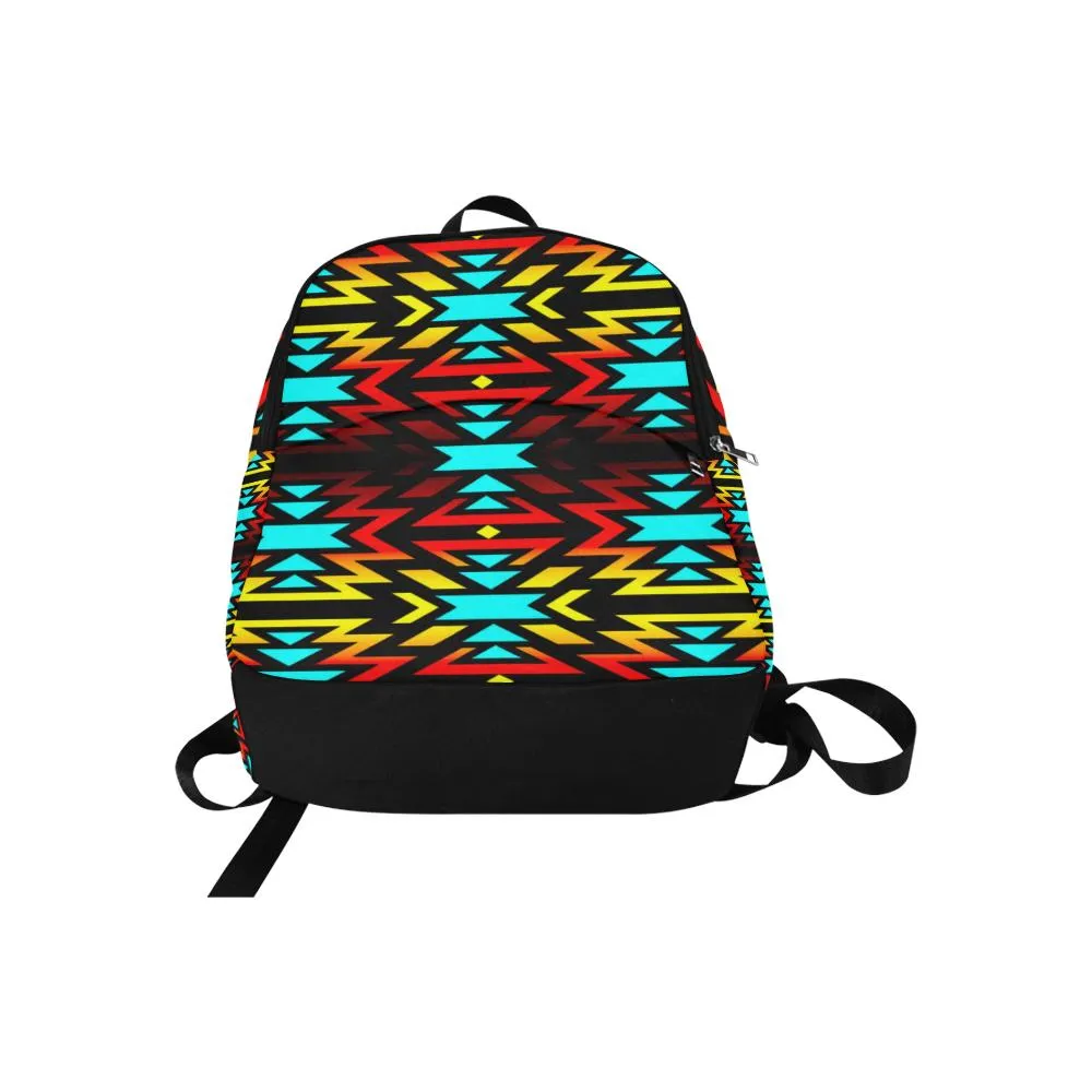 Black Fire and Sky Backpack for Adult
