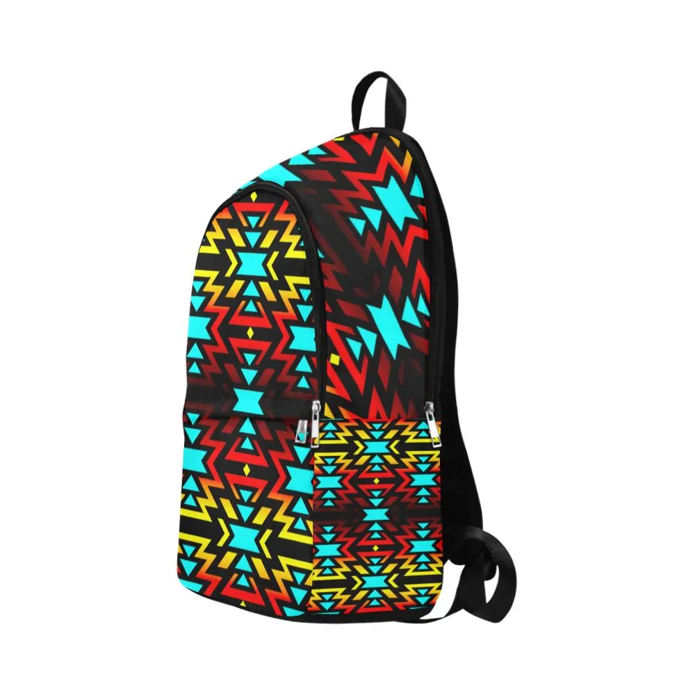 Black Fire and Sky Backpack for Adult