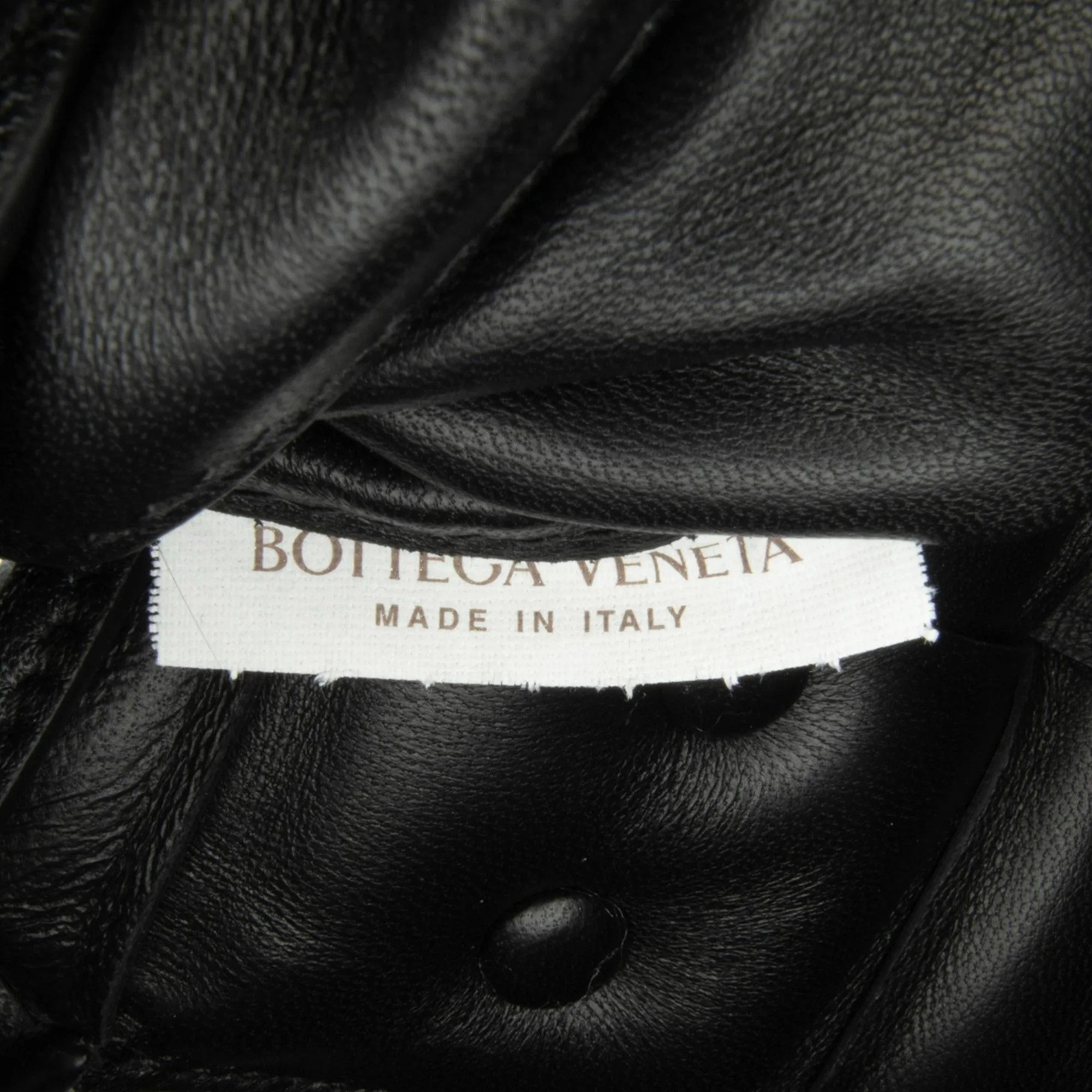 Bottega Veneta Calfskin Intrecciato Padded Chain Cassette Satchel (SHG-535Auh)