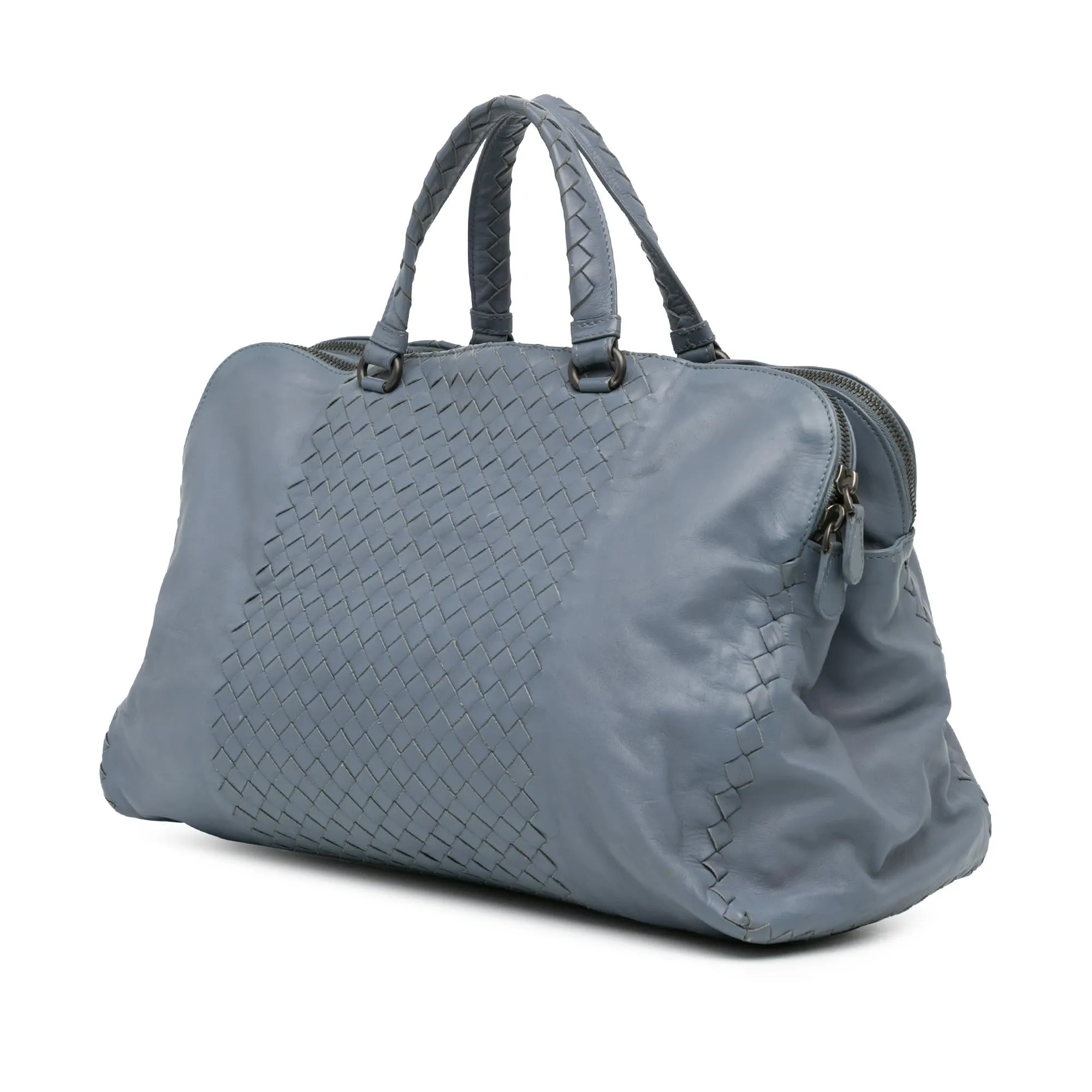 Bottega Veneta Intrecciato Leather Satchel (SHG-KnJaAO)