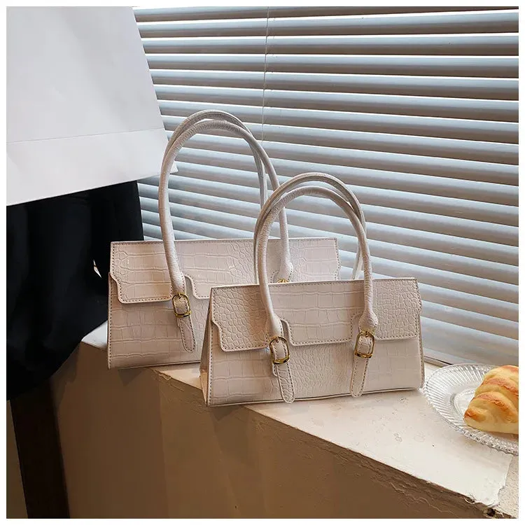 Casual Versatile Crossbody Bags Crocodile Pattern Leather Handbag