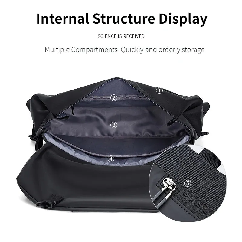 DENIM Fashion Men Crossbody Bags Large Capacity Messenger Bag
