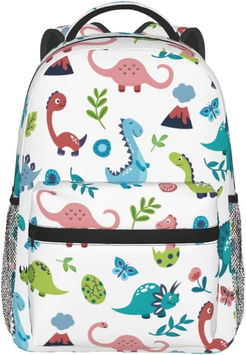 Dino Travel Laptop Backpack for Women Lightweight College Backpack Adjustable Fits 15.6 Inch Laptop Bag Waterproof for Men, Gym, Work