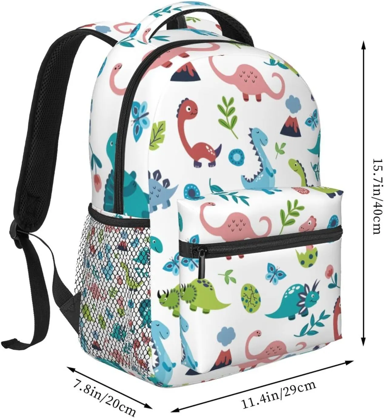 Dino Travel Laptop Backpack for Women Lightweight College Backpack Adjustable Fits 15.6 Inch Laptop Bag Waterproof for Men, Gym, Work