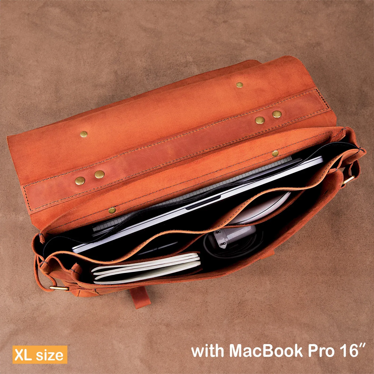 Handcrafted Leather Messenger Bag | Ideal Laptop Bag for College or Office