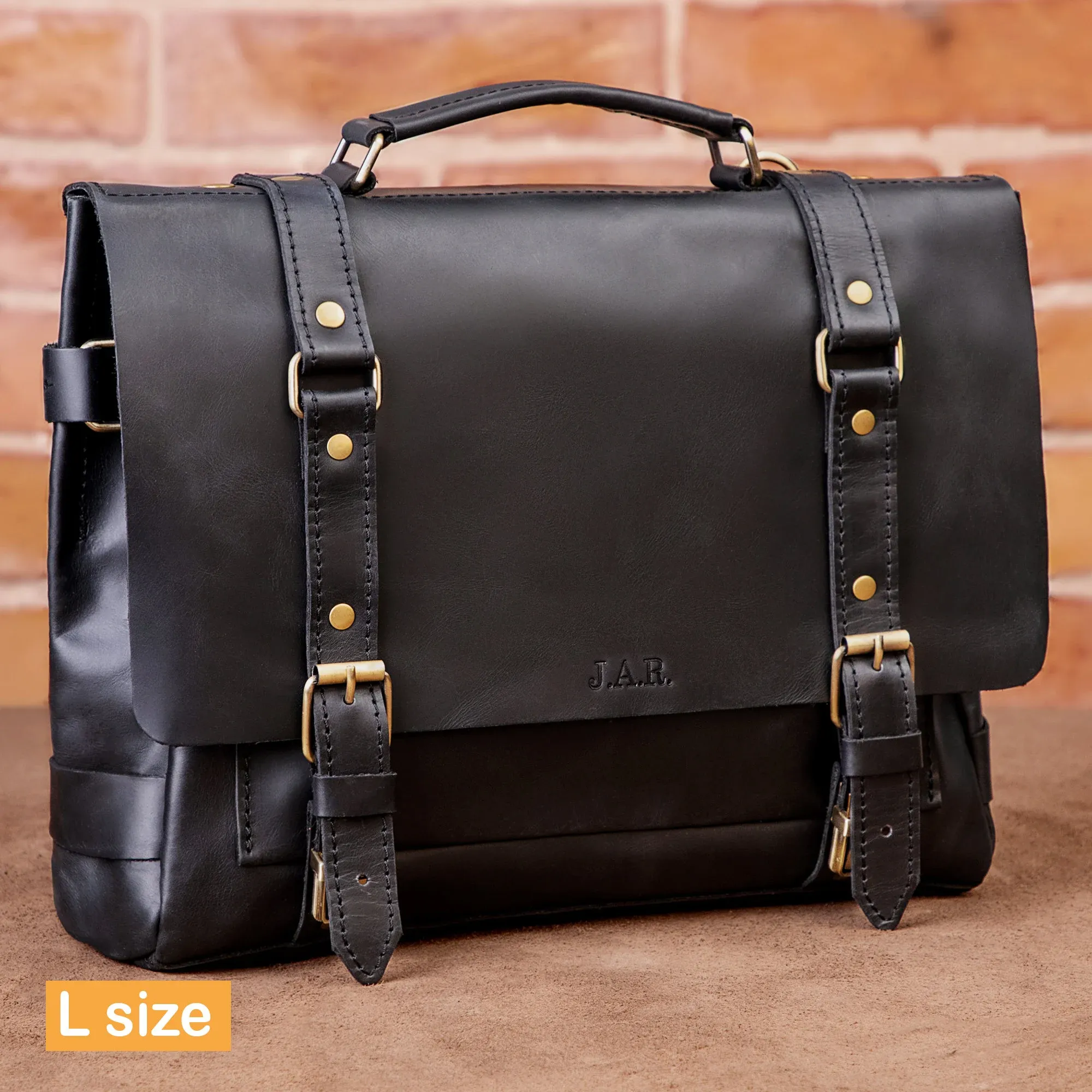 Handcrafted Leather Messenger Bag | Ideal Laptop Bag for College or Office