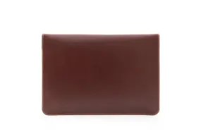 JAGUAR Brown Leather Laptop Sleeve with Flap – Premium Protection Case for MacBook & Laptops (13" to 16")