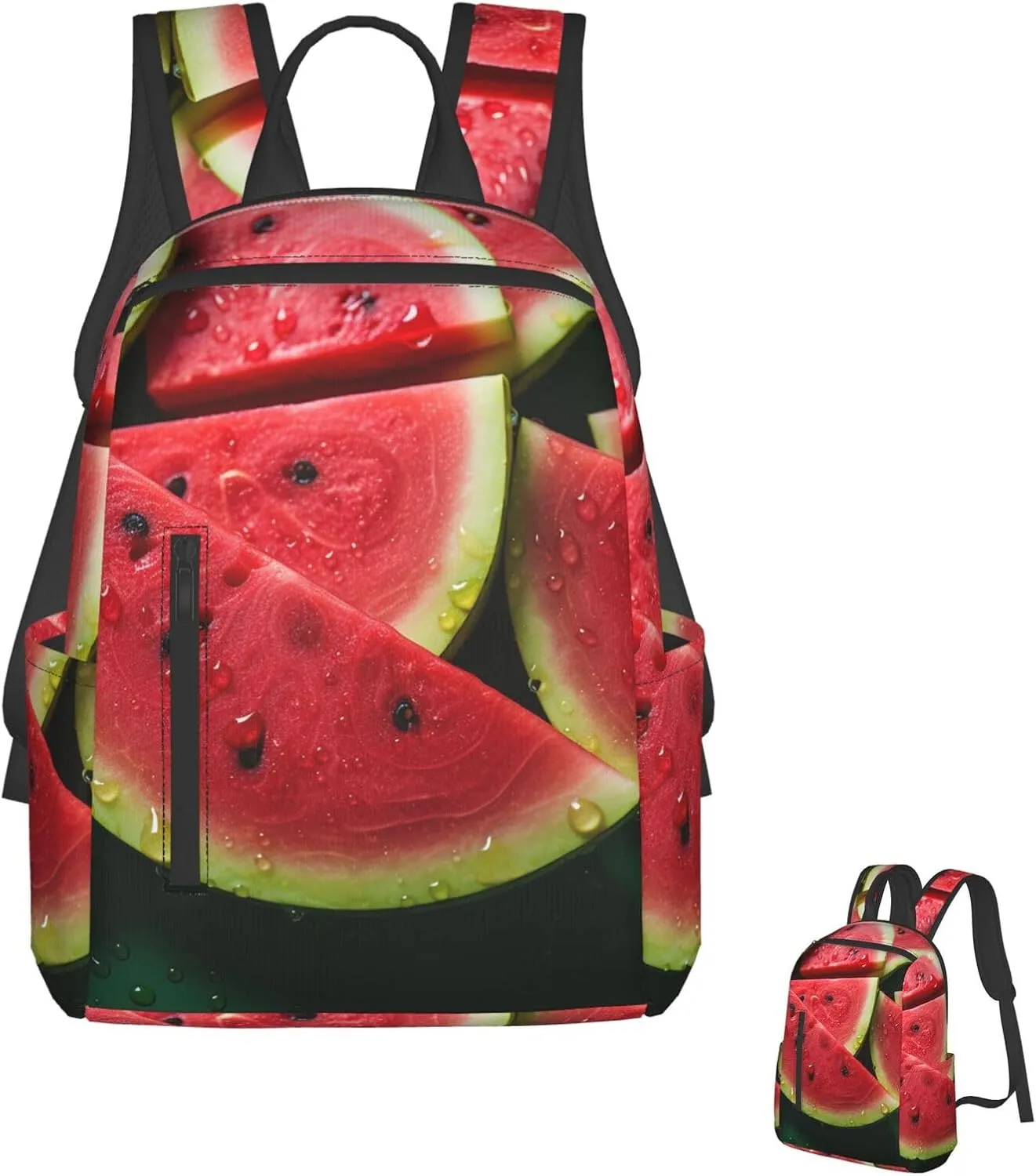 Laptop Backpack Lightweight Travel Backpack Watermelon Beautiful Computer Bag Hiking Daypack for Men Women