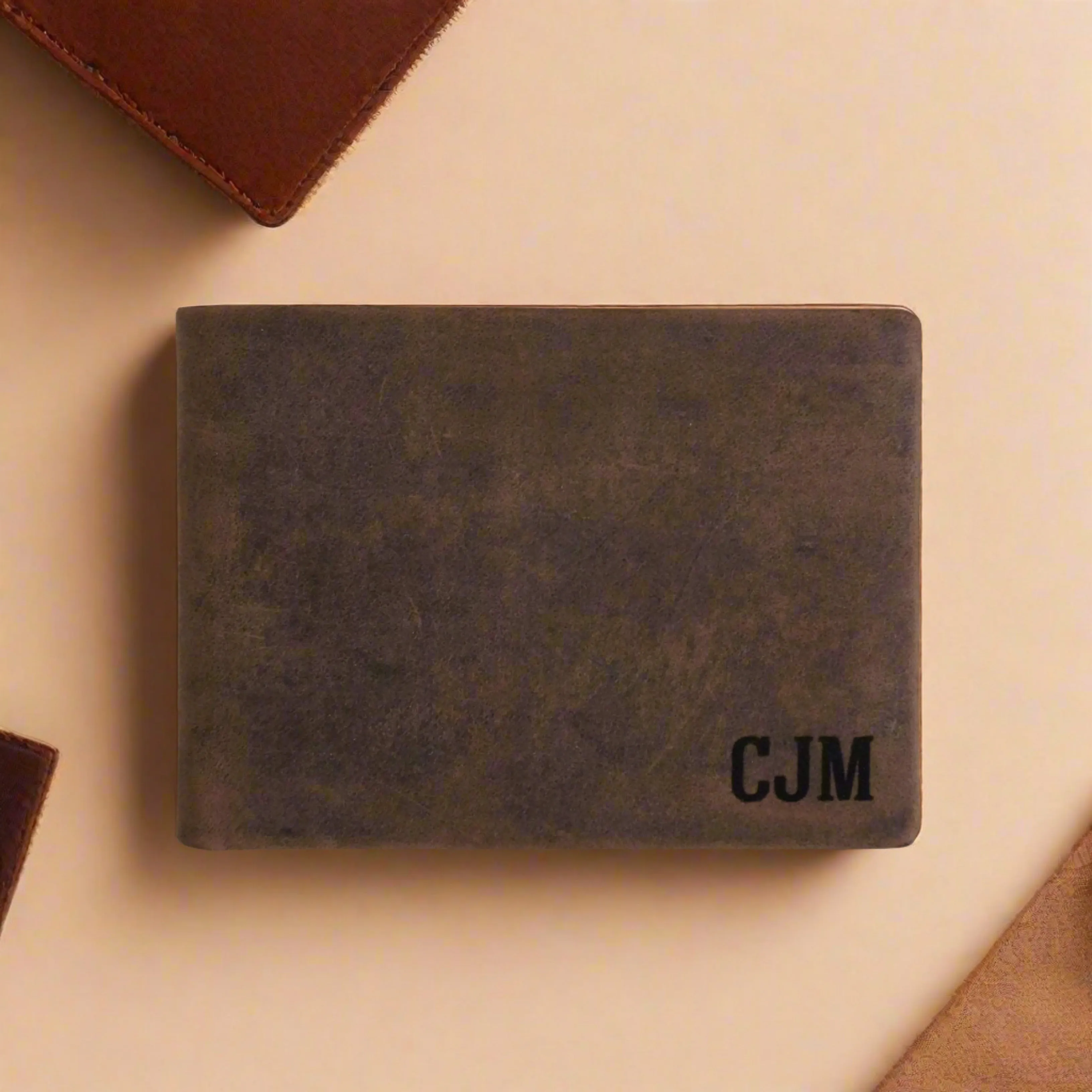 Leather Mens Wallet Personalised - KALGHI