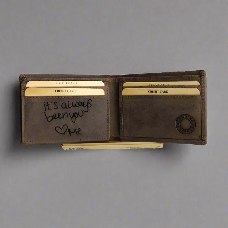 Leather Mens Wallet Personalised - KALGHI
