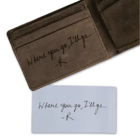 Leather Mens Wallet Personalised - KALGHI
