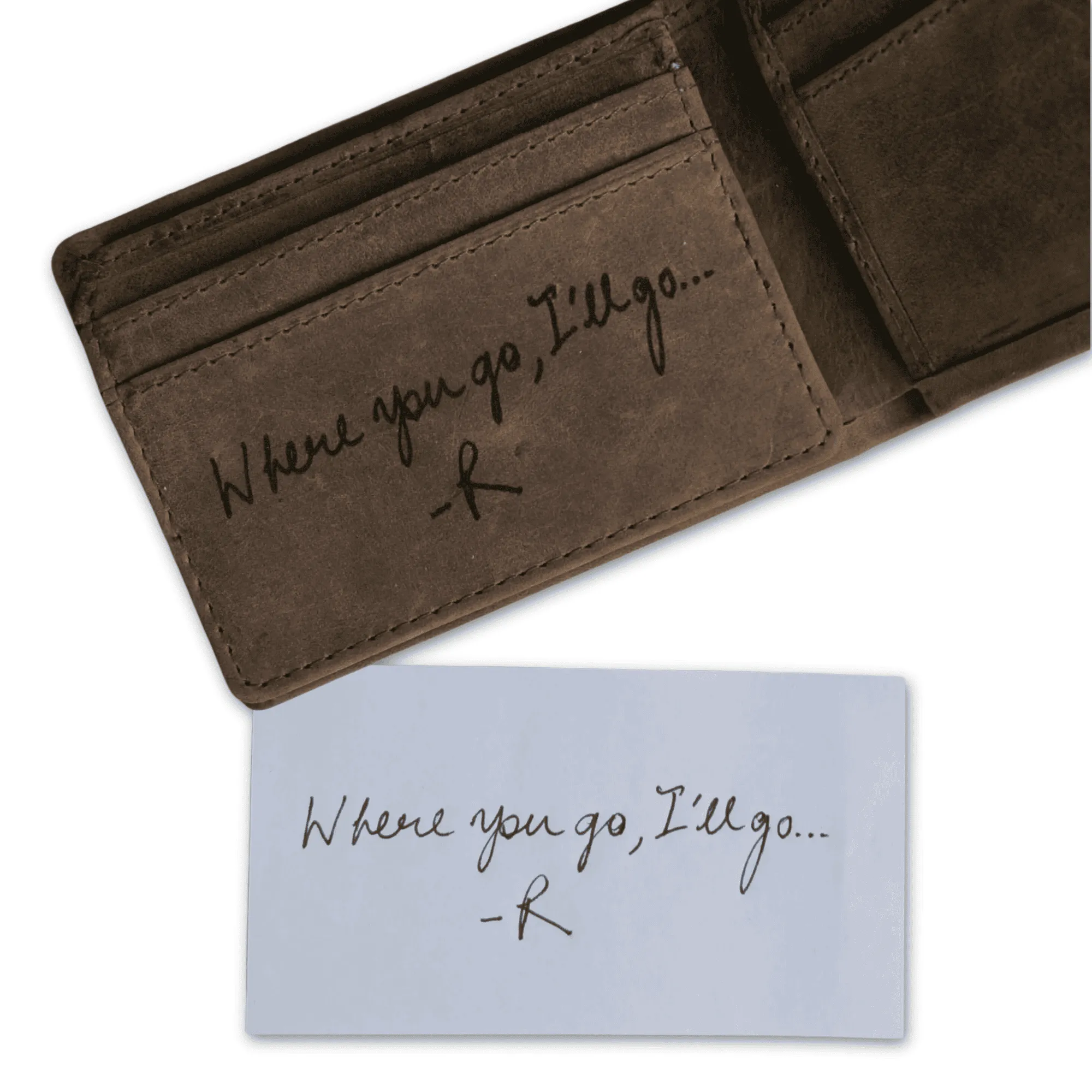 Leather Mens Wallet Personalised - KALGHI