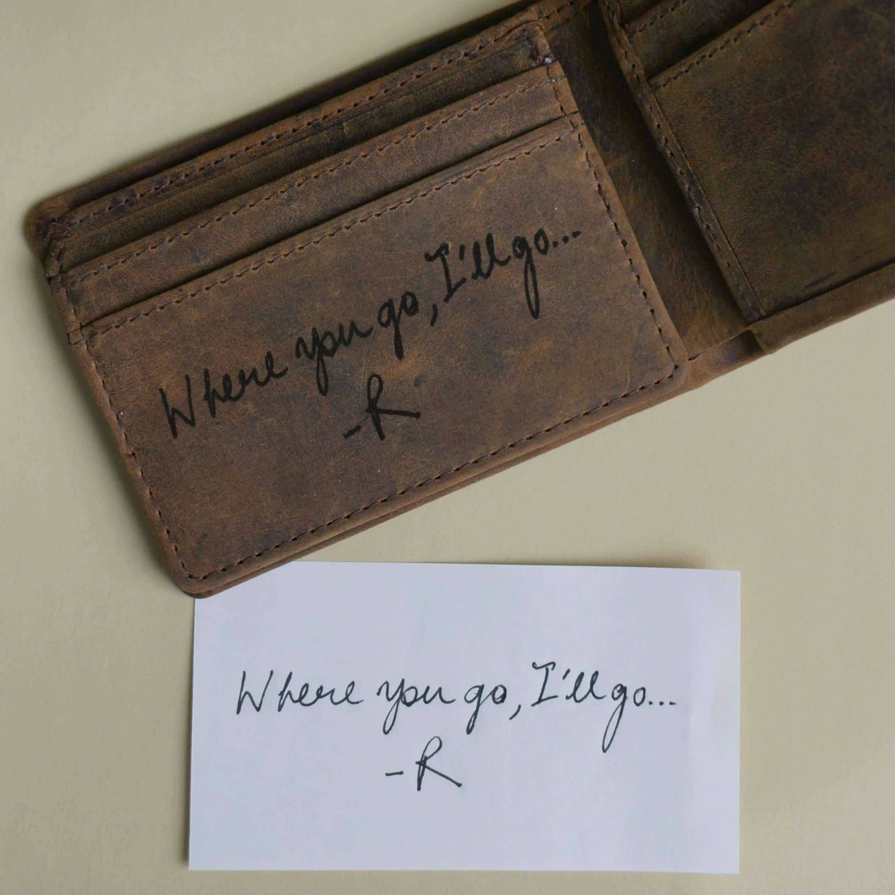 Leather Mens Wallet Personalised - KALGHI