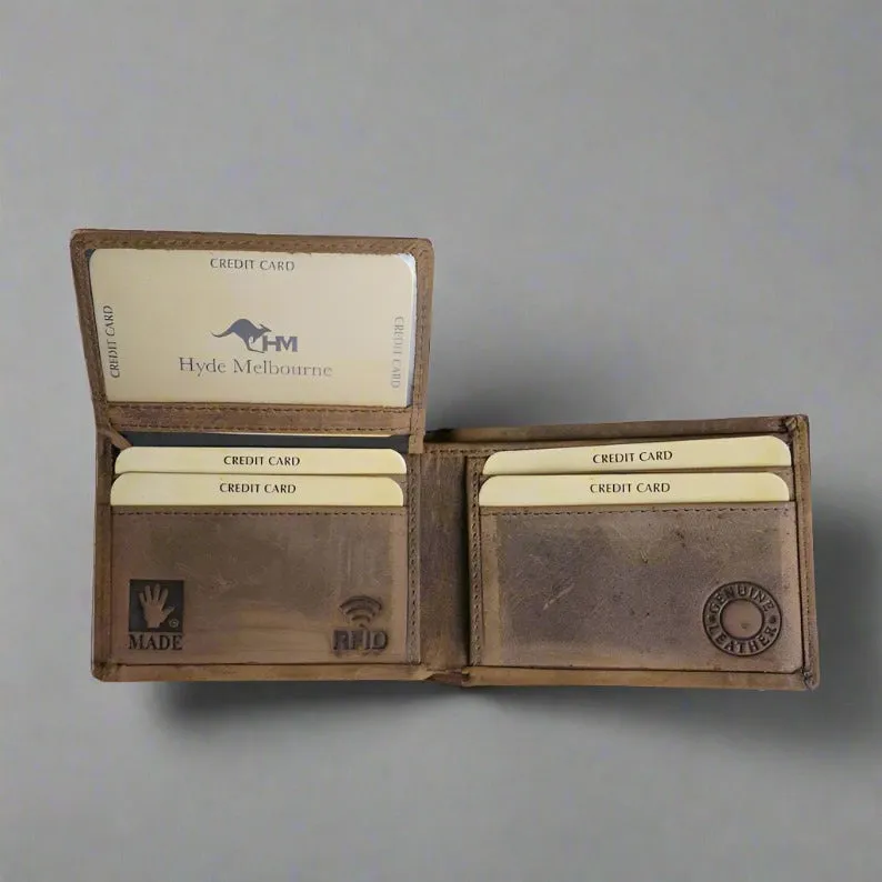 Leather Mens Wallet Personalised - KALGHI