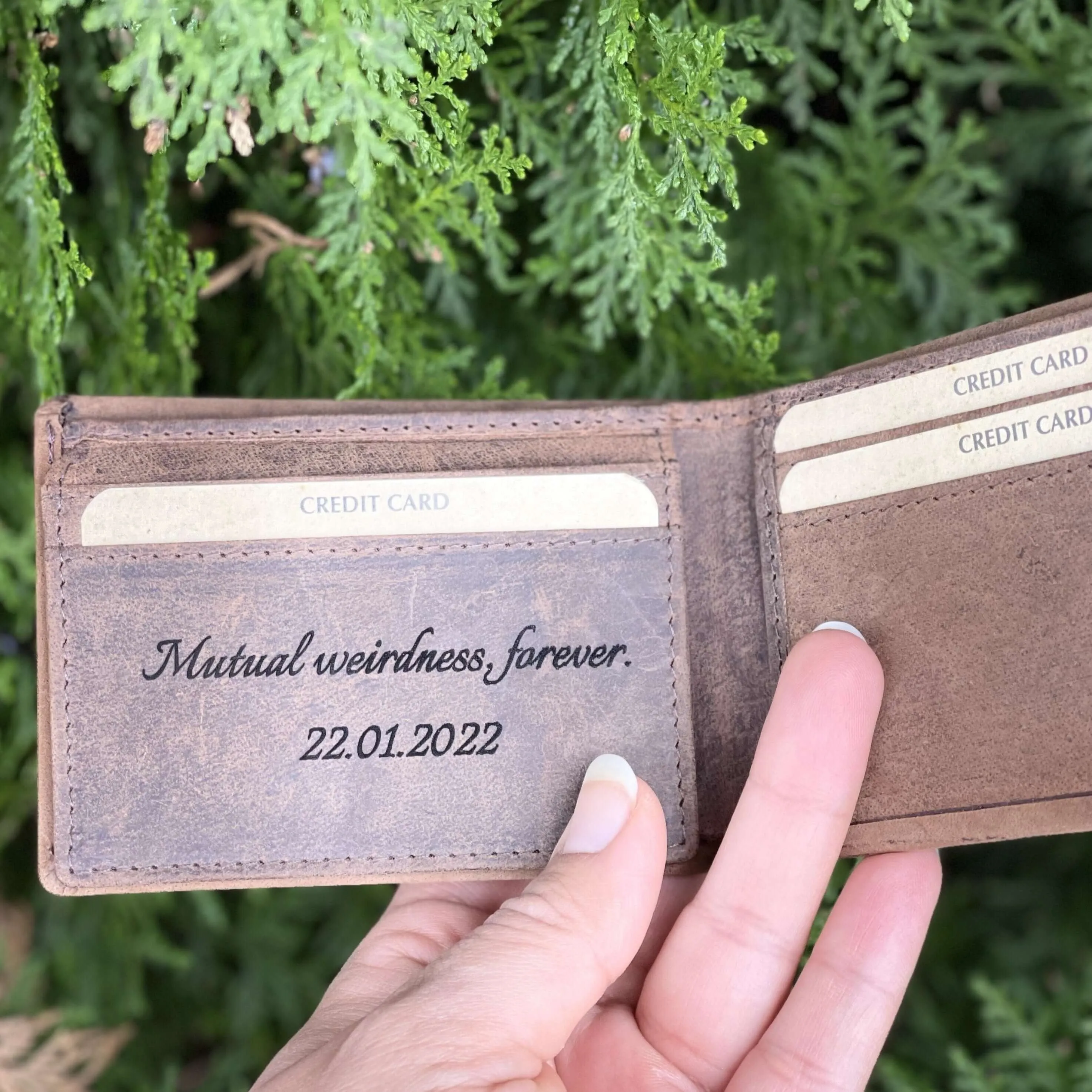 Leather Mens Wallet Personalised - KALGHI