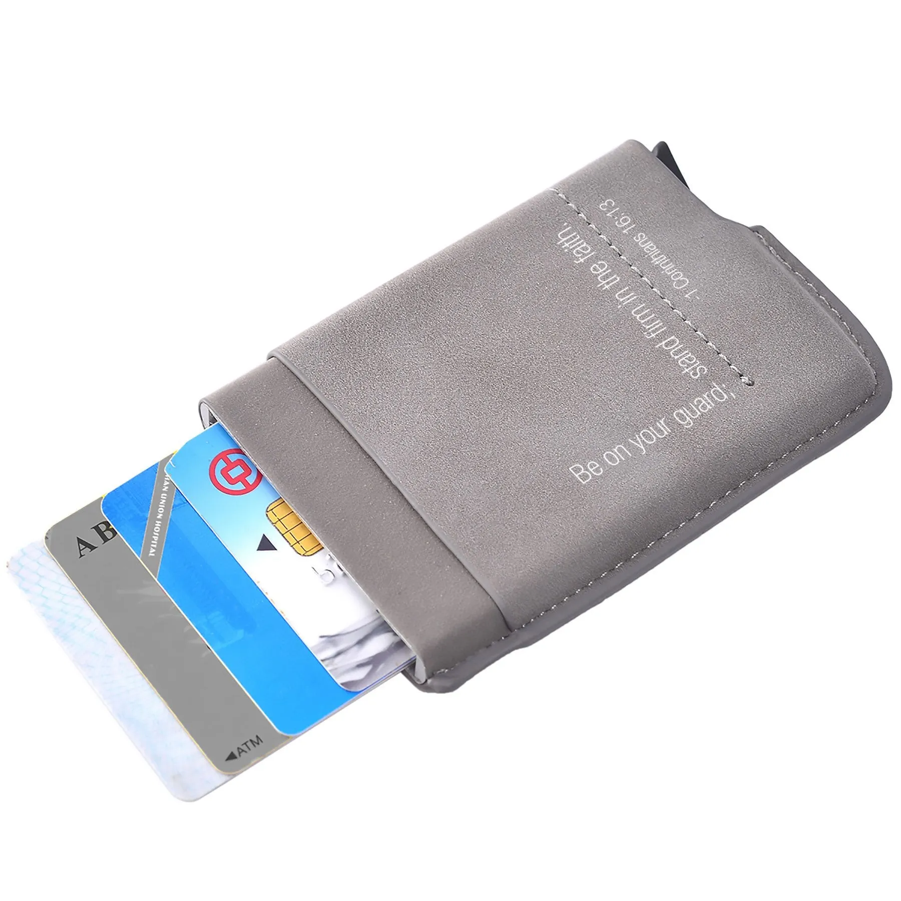 Man of God® Men's Slim Wallet With RFID Card Blocker