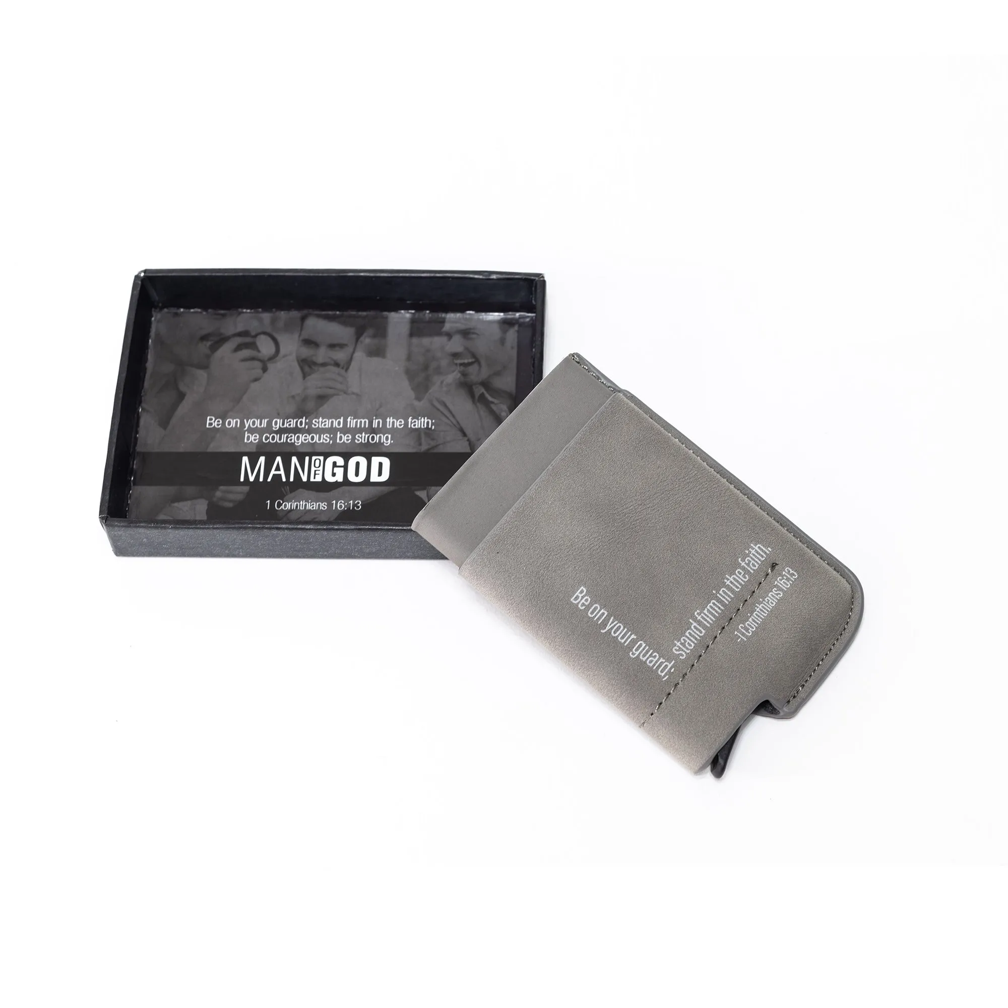 Man of God® Men's Slim Wallet With RFID Card Blocker
