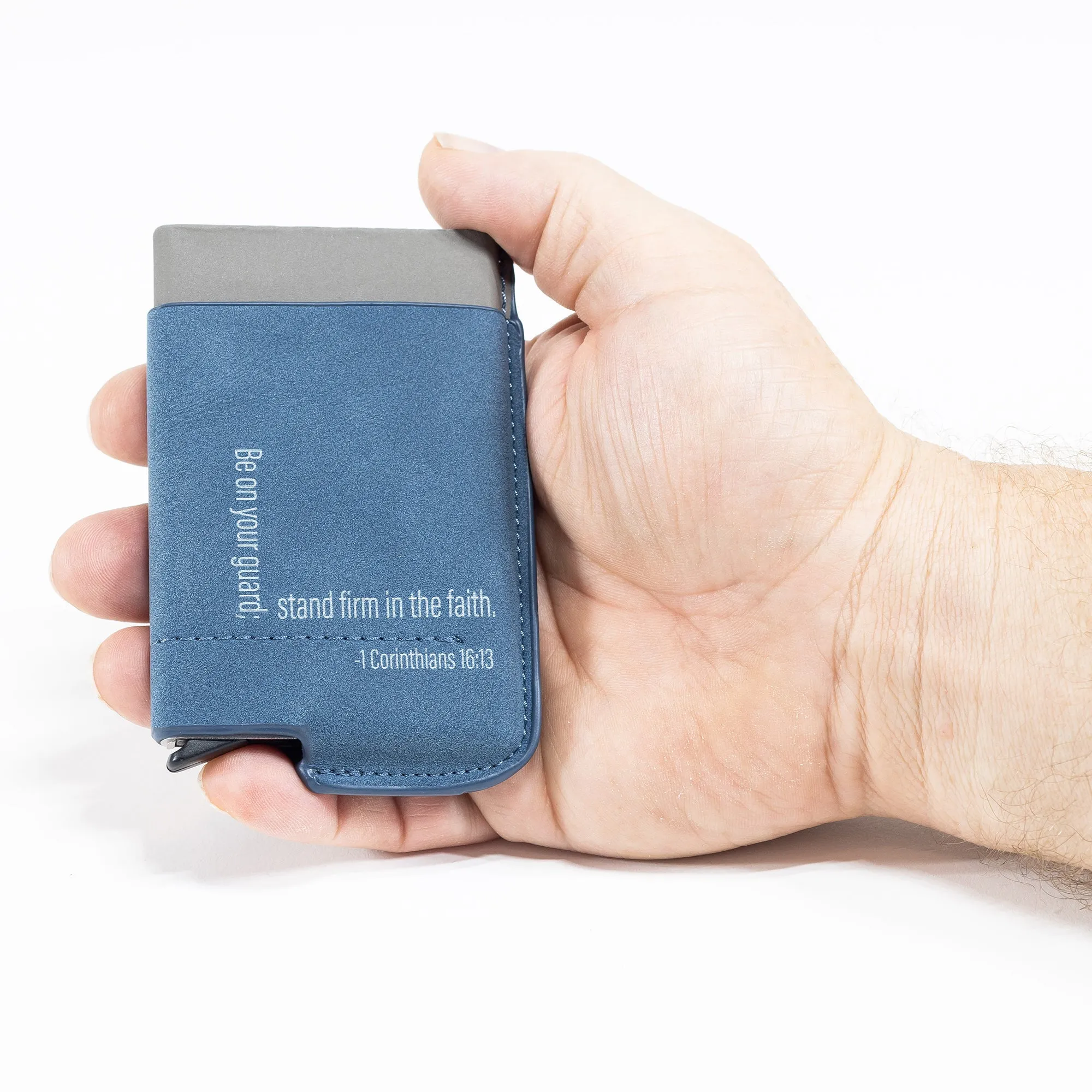 Man of God® Men's Slim Wallet With RFID Card Blocker