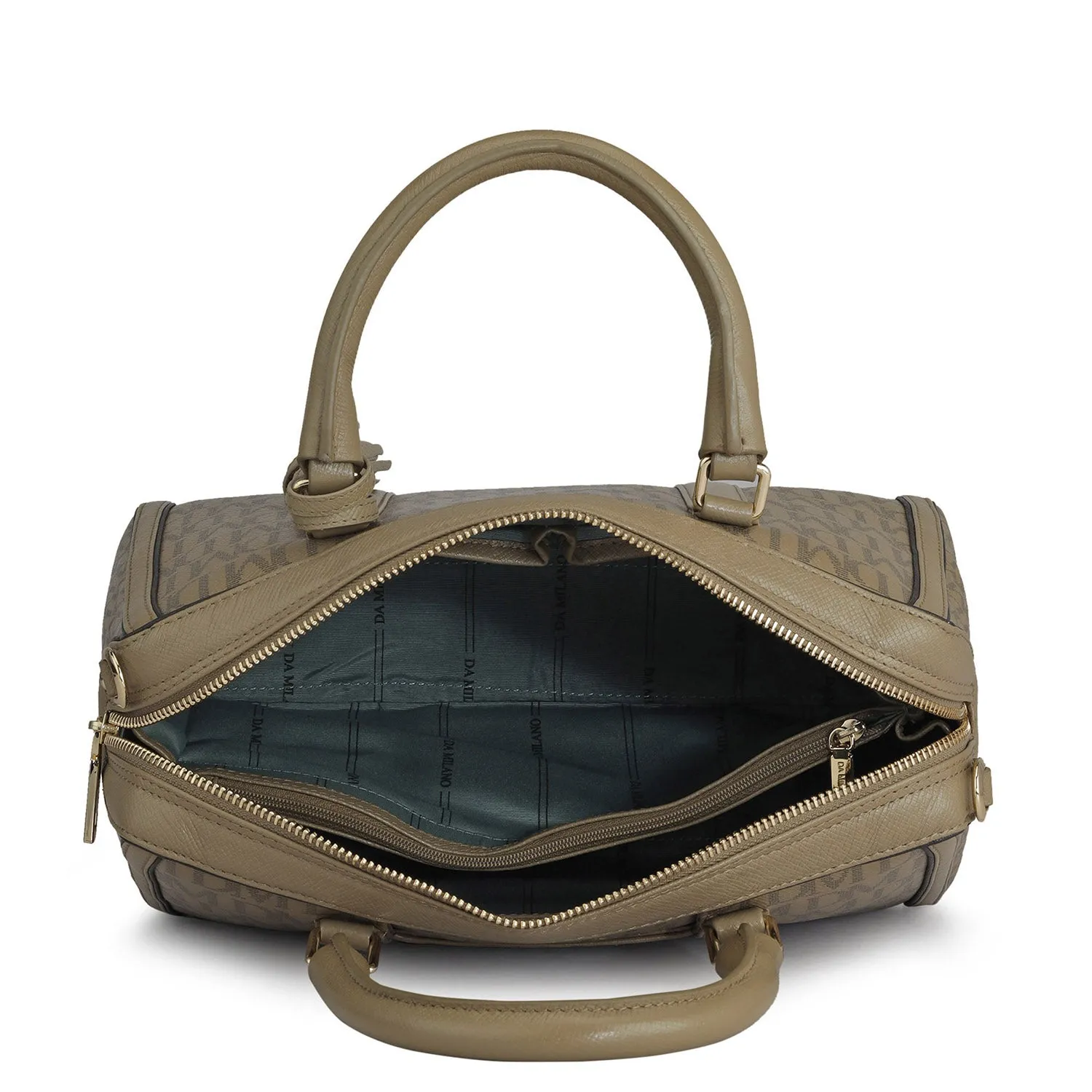 Medium Monogram Franzy Leather Satchel - Turtle