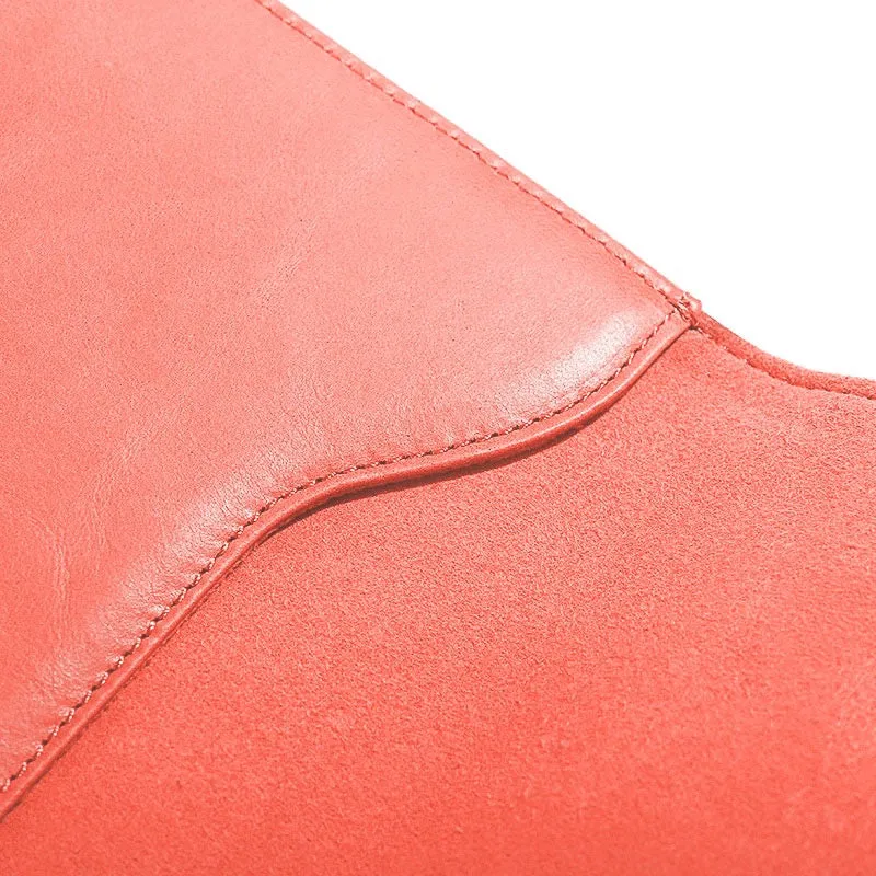 OCEAN Rose Leather Laptop Sleeve with Flap & Internal Cushioning – Premium Protection Case for MacBook & Laptops (13" & 16")