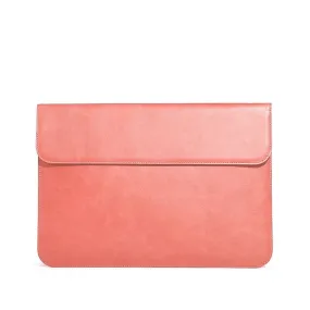 OCEAN Rose Leather Laptop Sleeve with Flap & Internal Cushioning – Premium Protection Case for MacBook & Laptops (13" & 16")