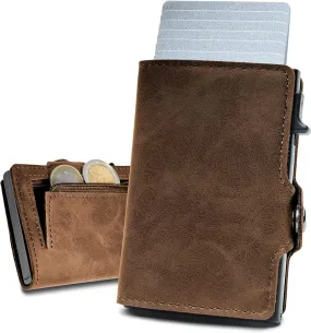 slimfin Slim Wallet with Coin Compartment - Card Holder - Men's Wallet - Wallet - Wallet - Card Holder Small/Mini with RFID Protection - Unisex
