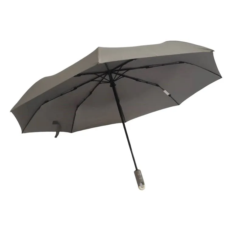 TAHARI® Automatic Open & Close Compact Travel Umbrella With Contour Handle
