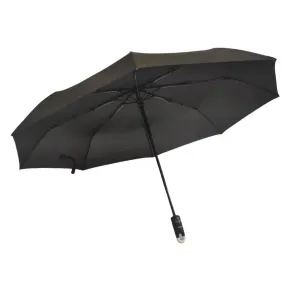 TAHARI® Automatic Open & Close Compact Travel Umbrella With Contour Handle