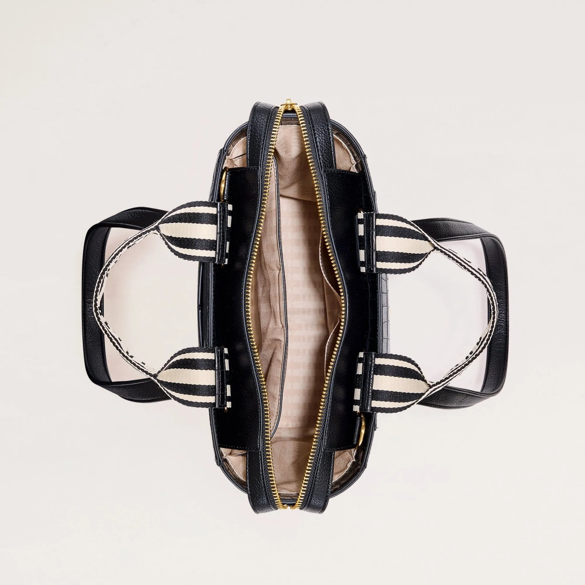 Universo Tote - Noir Croco   Gold