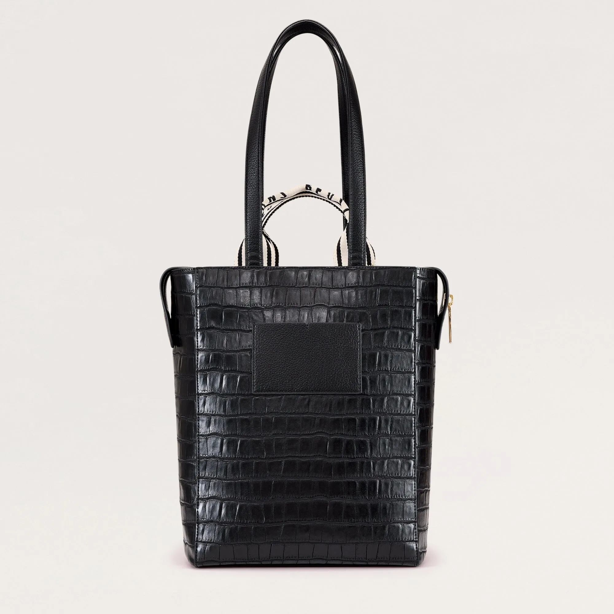 Universo Tote - Noir Croco   Gold