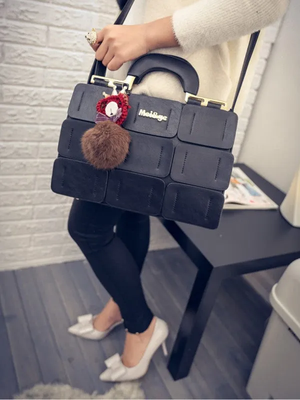 Women's Handbags Solid PU Leather Handbags